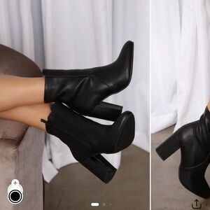 New Women's Block Heel Booties